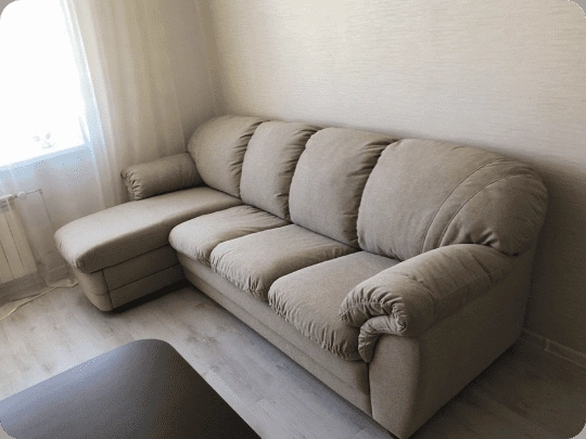 The same sectional recovered, after