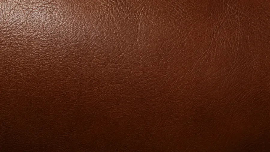 Top-grain leather with a lightly corrected and evened surface