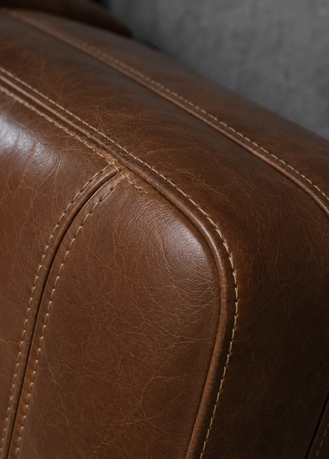Leather seam repaired