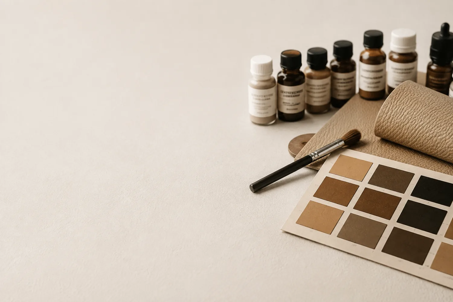 Color drawdown proof with tint swatches