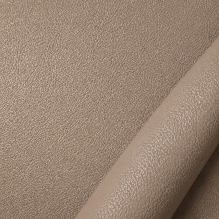 A close view of beige leather showing its tone