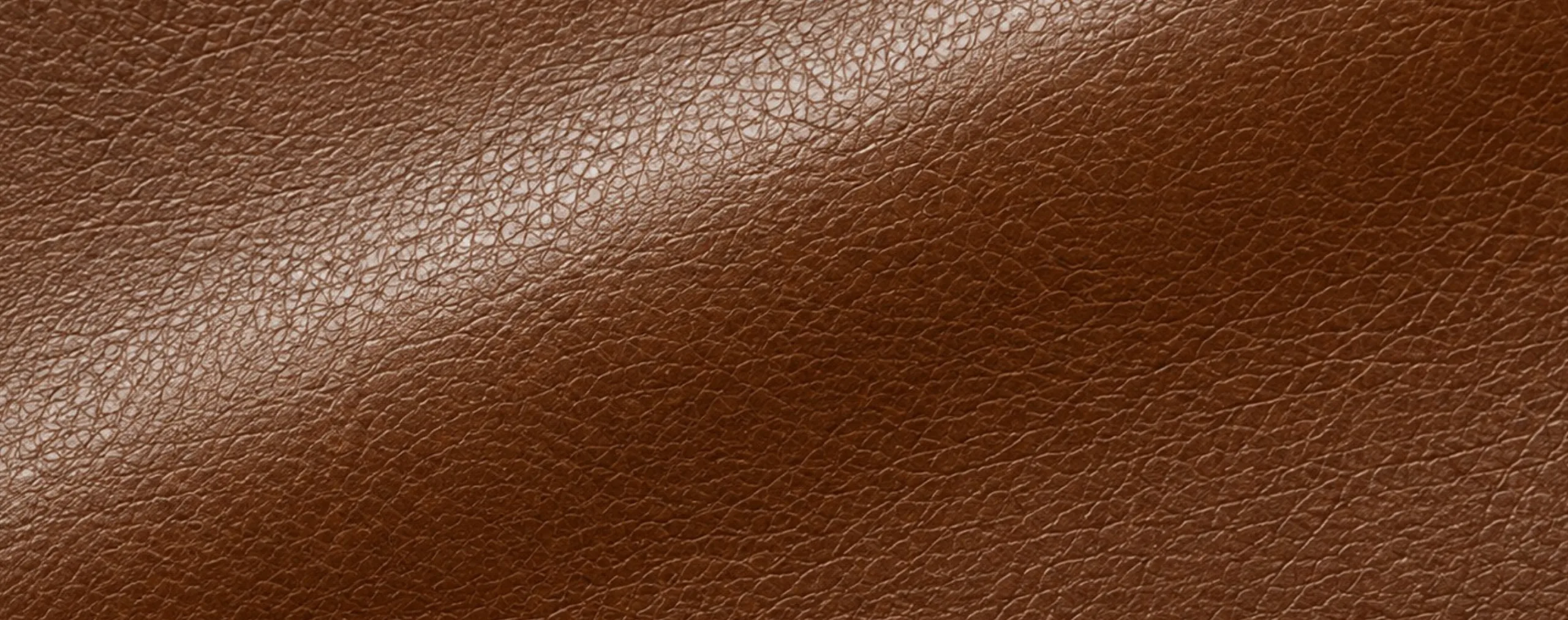 Satin brown leather