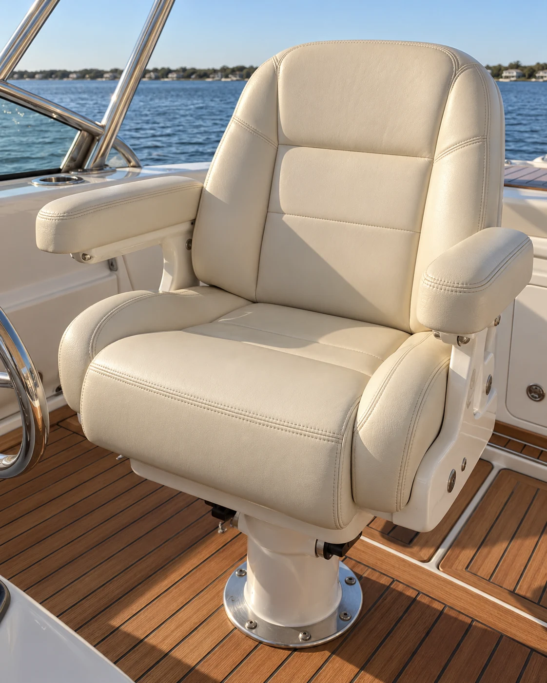 The same seat with the bolster repaired and matched