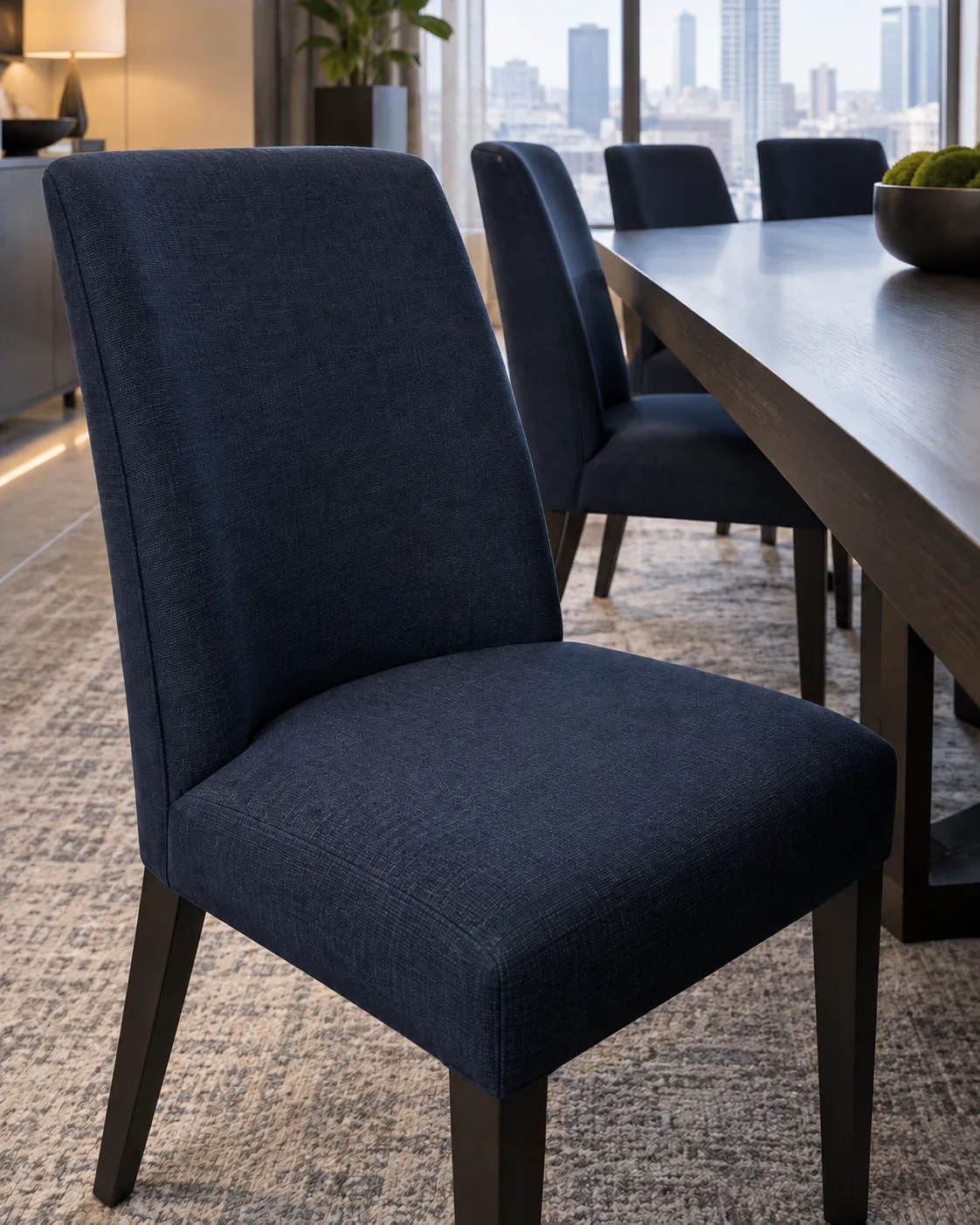 The same dining chair with a clean seat