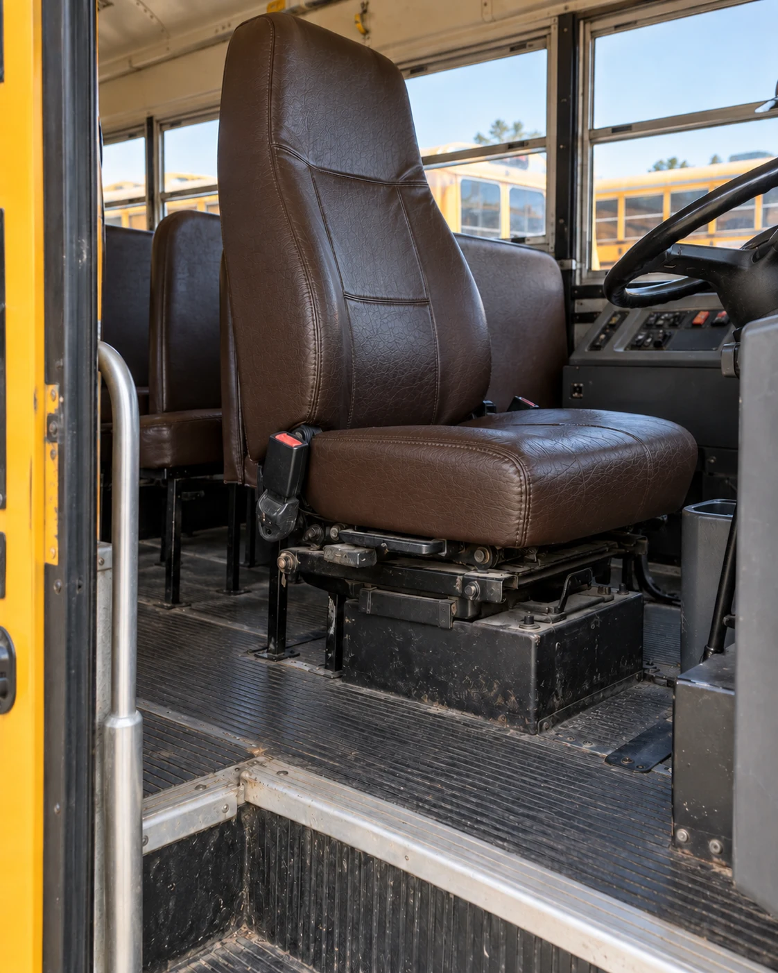 The same driver seat rebuilt and recovered
