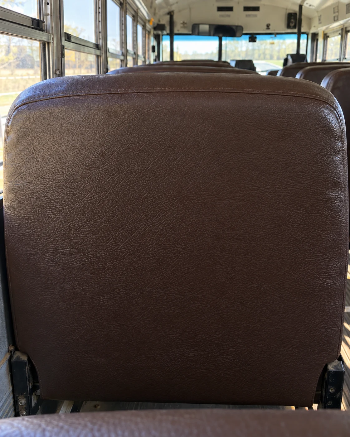 The same seat back clean and even