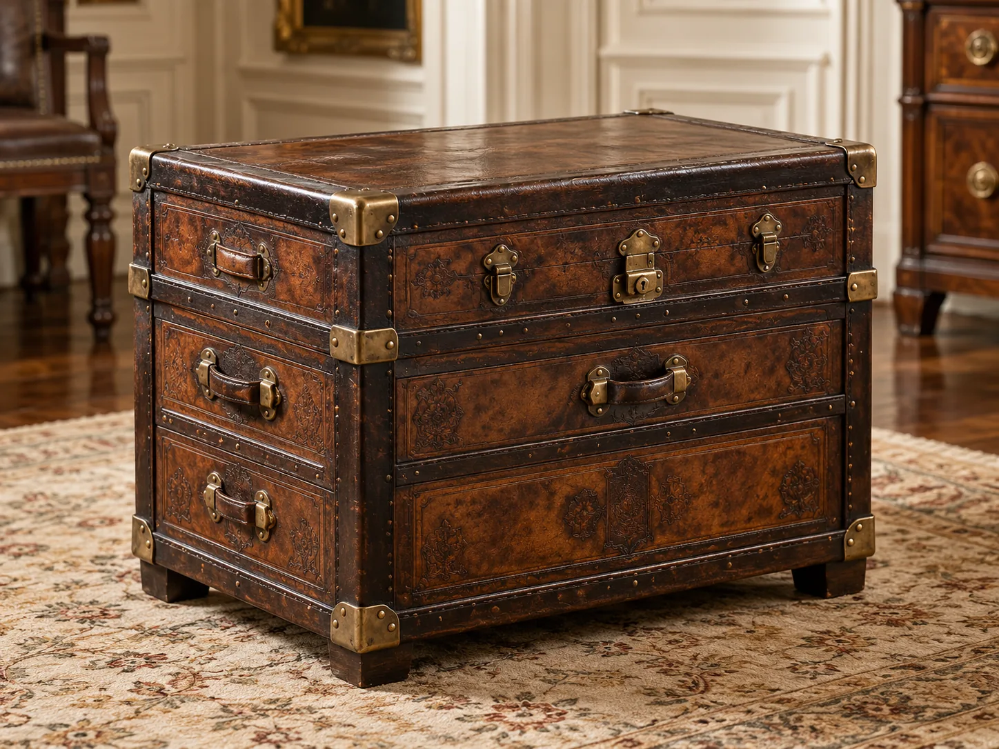Trunks restored for a decorator project