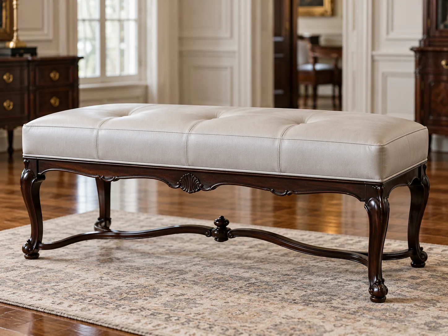 Benches restored for a decorator project