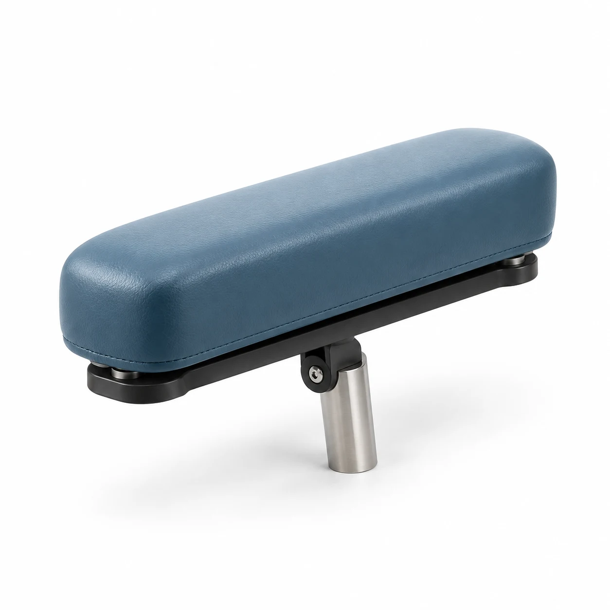 Rebuilt armrest pad refitted to its mounting post