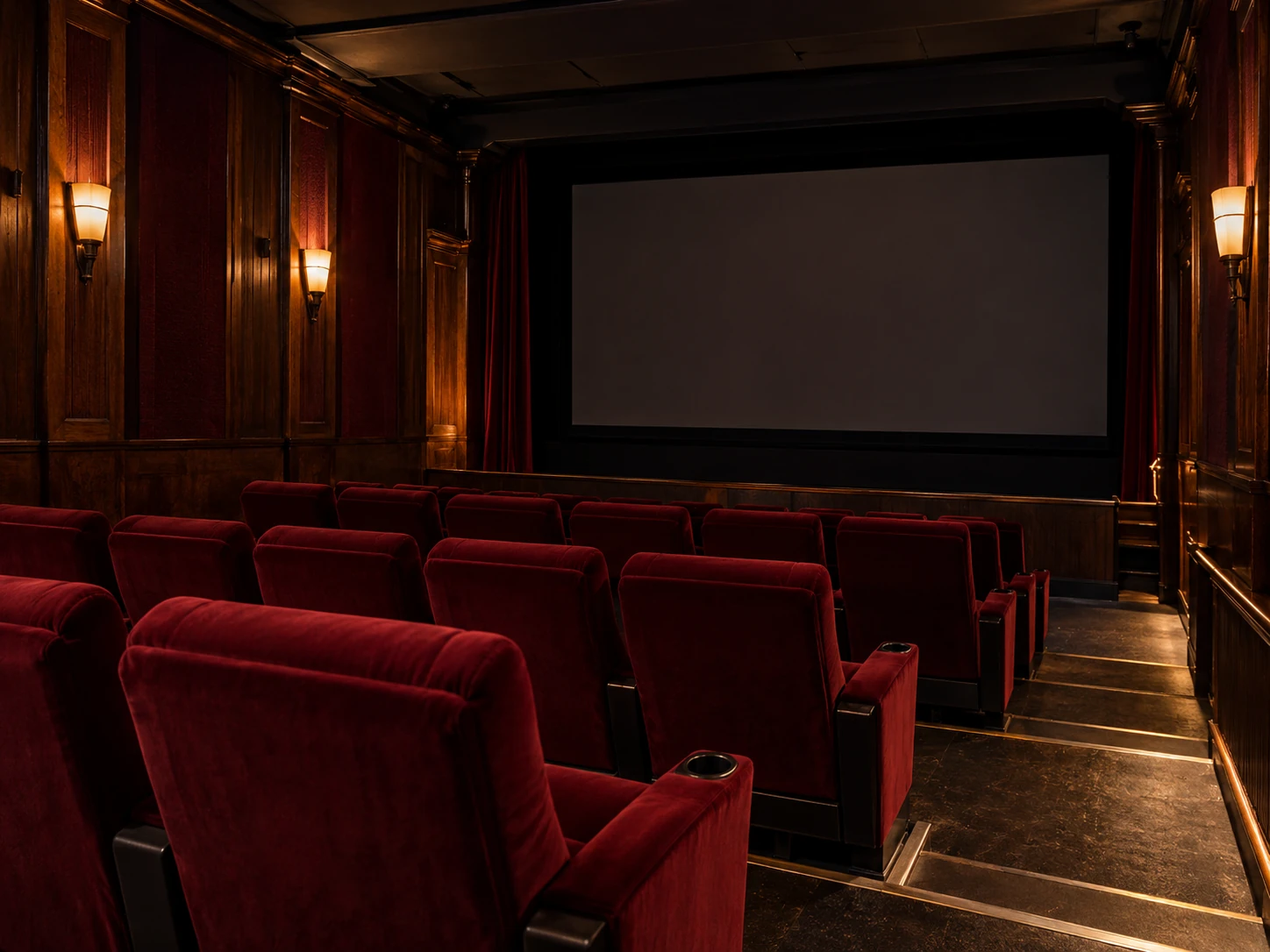 Rows of seating in an arthouse cinema
