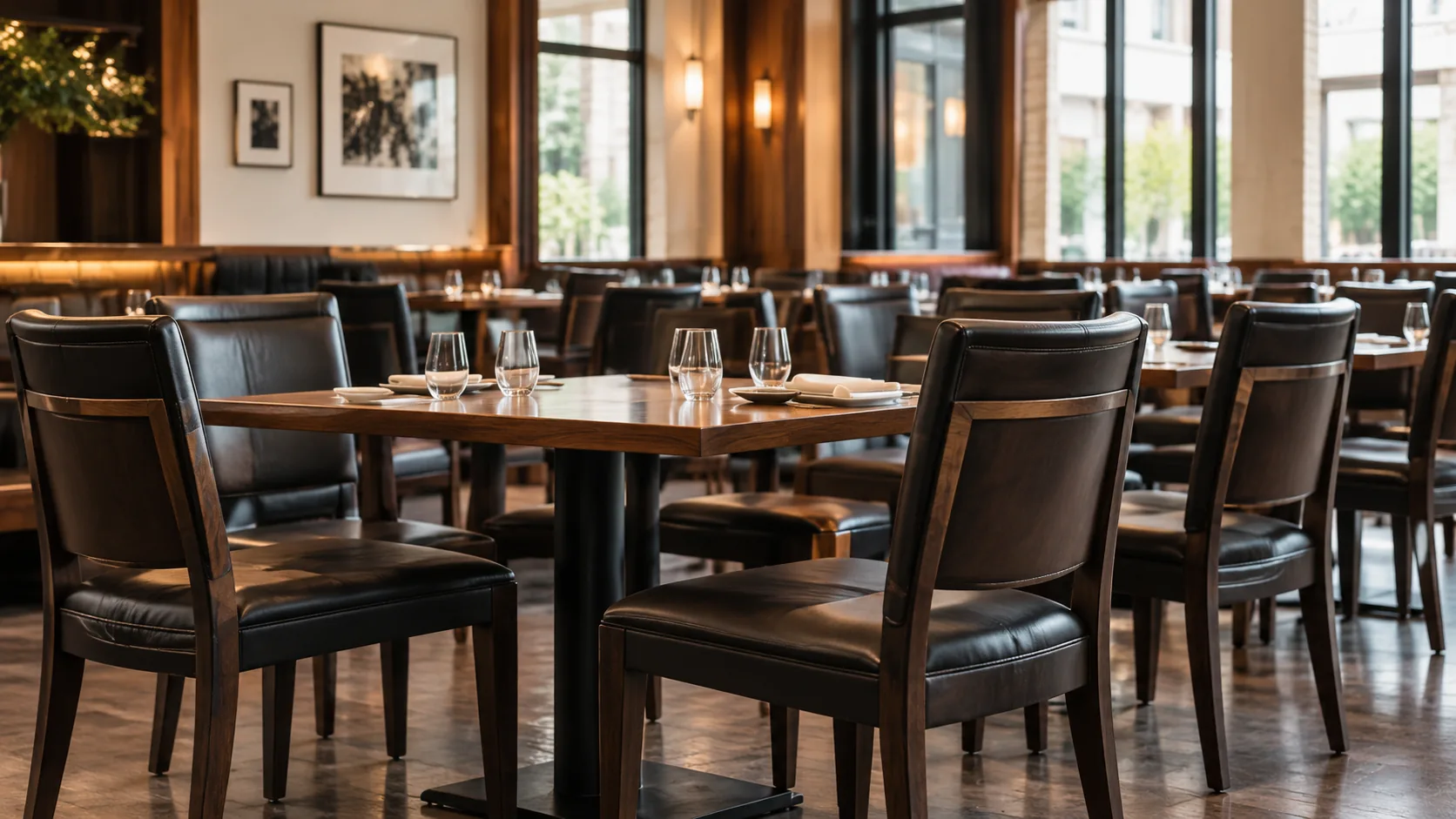 Commercial dining room being worked through in production batches