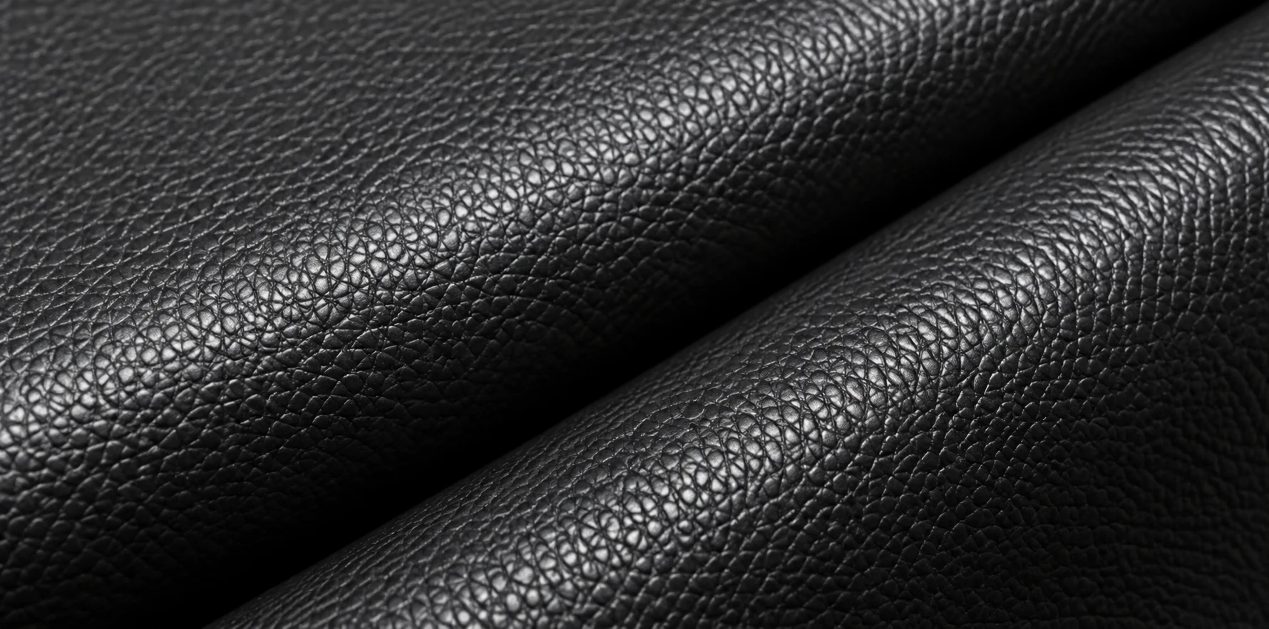 Black grained commercial vinyl swatch