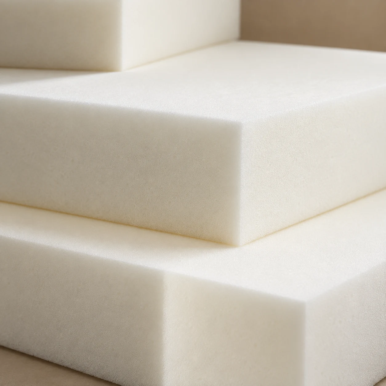New foam blocks cut to size