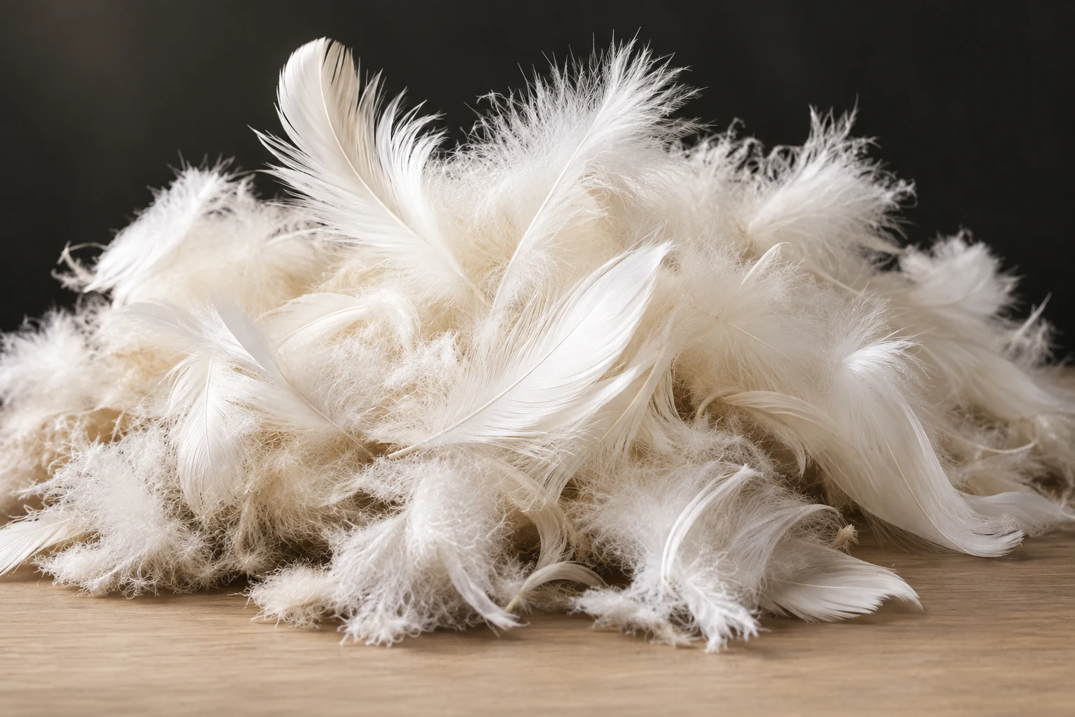 Loose feather and down fill