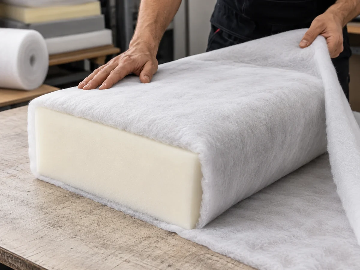 New foam wrapped in dacron
