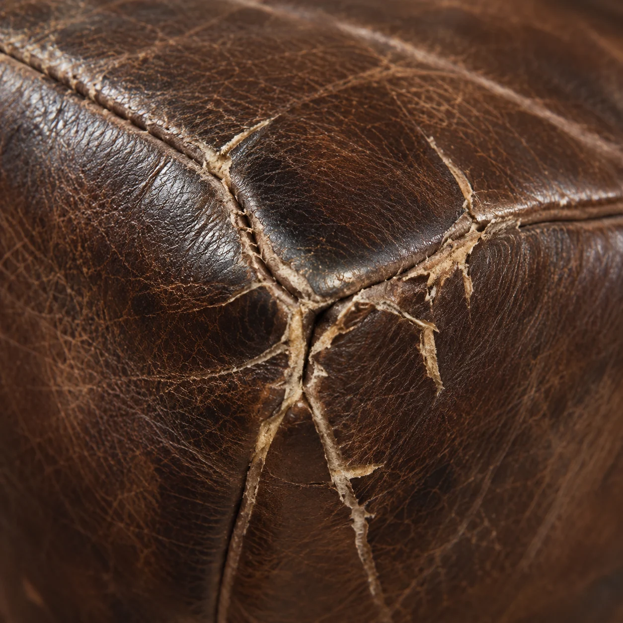 Splits branching out beside a seam