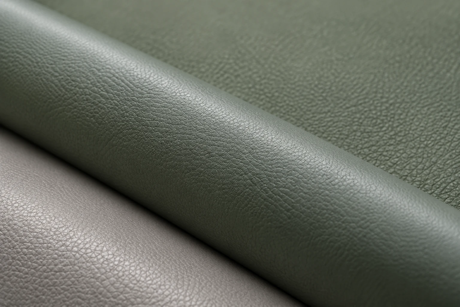 Green and gray vinyl upholstery swatches for waiting room seating