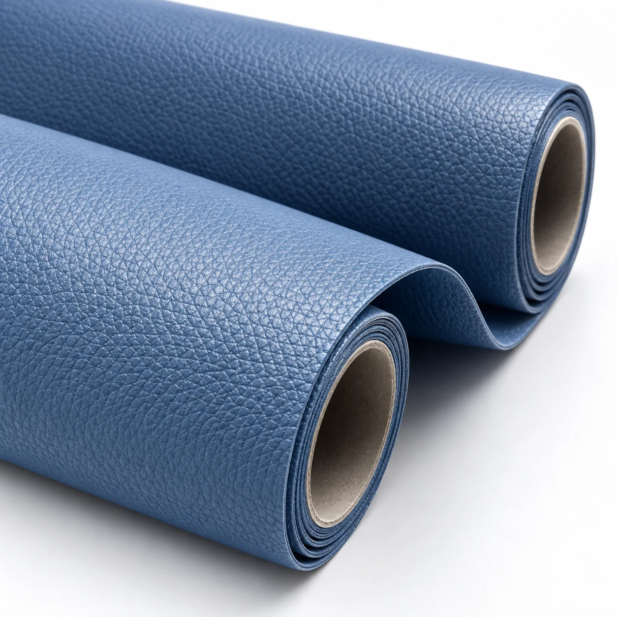 Healthcare-grade vinyl rolls in blue