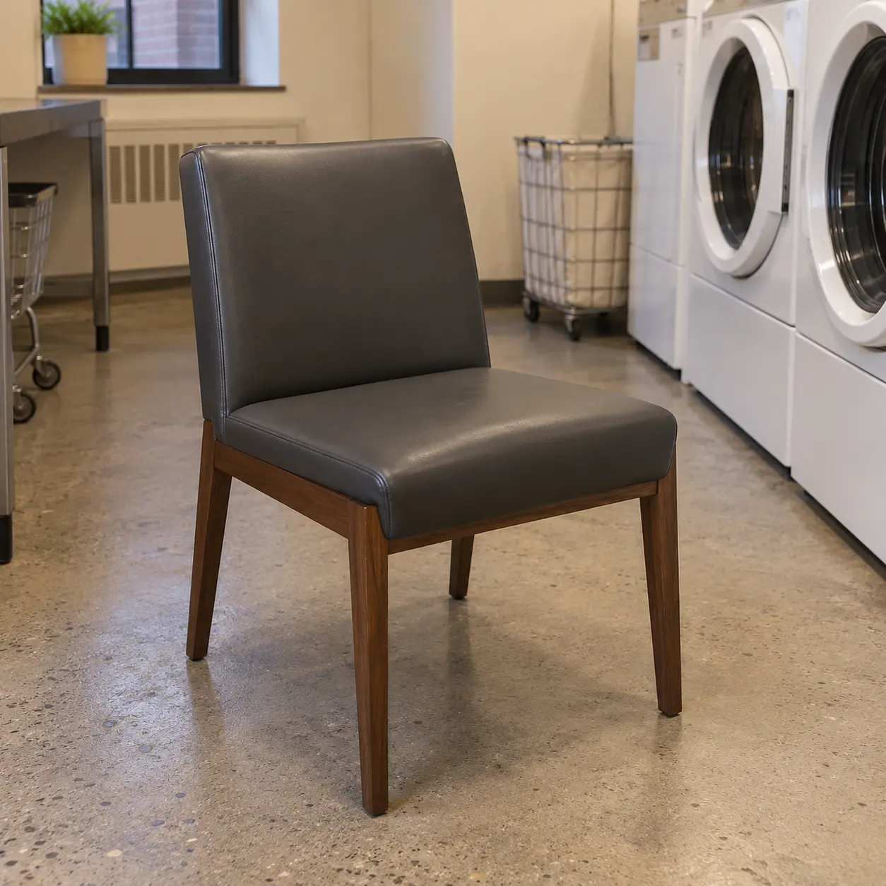 A laundry room chair