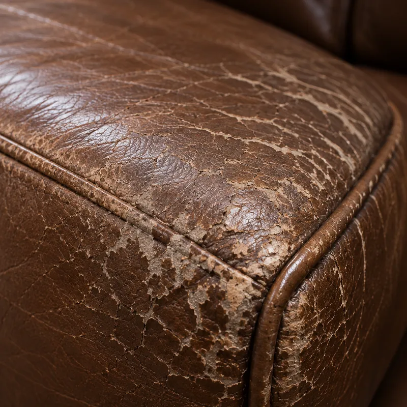 Leather cracking from heat and dryness