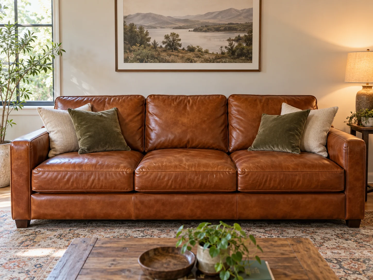Repaired sofa photographed for the record