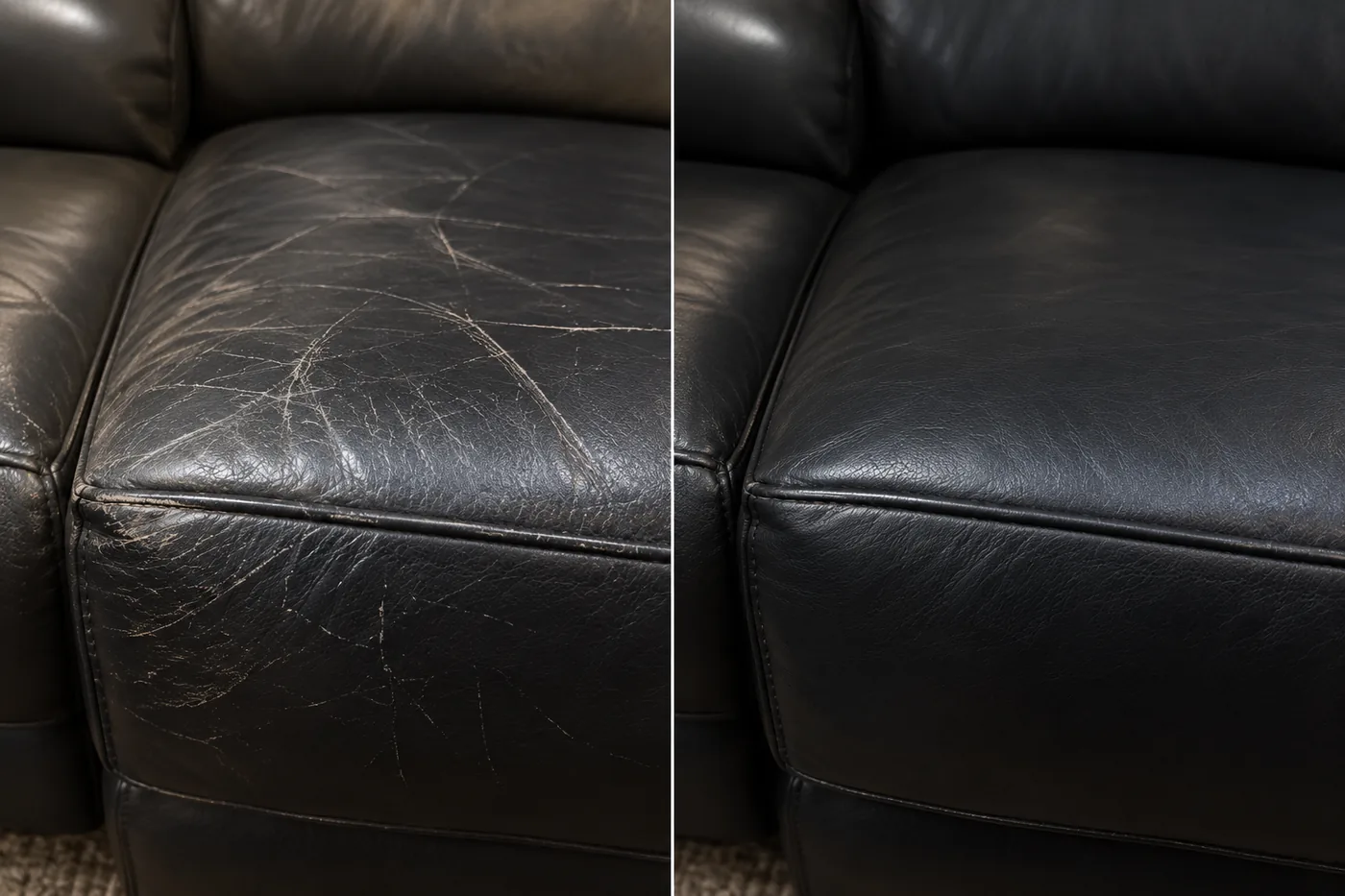 Fill reaches the bottom or not at all — leather furniture repair company Miami