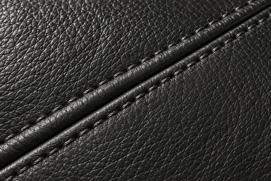 Close-up of stitching repaired during an off-hours visit
