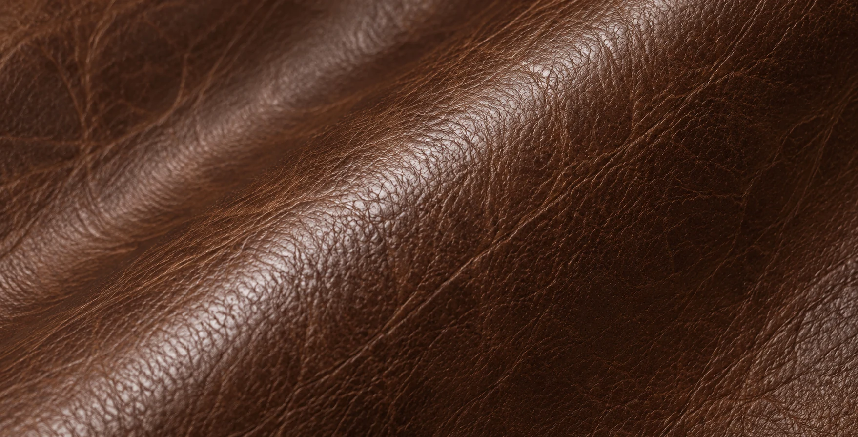 Brown pigmented leather swatch