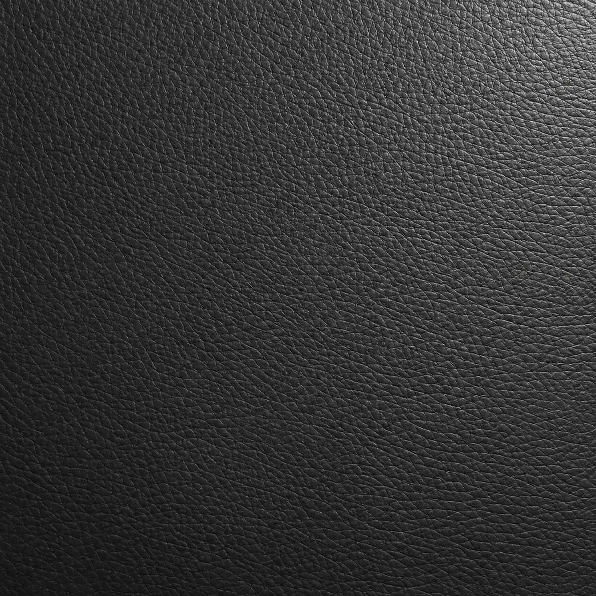 Close view of black polyurethane faux leather