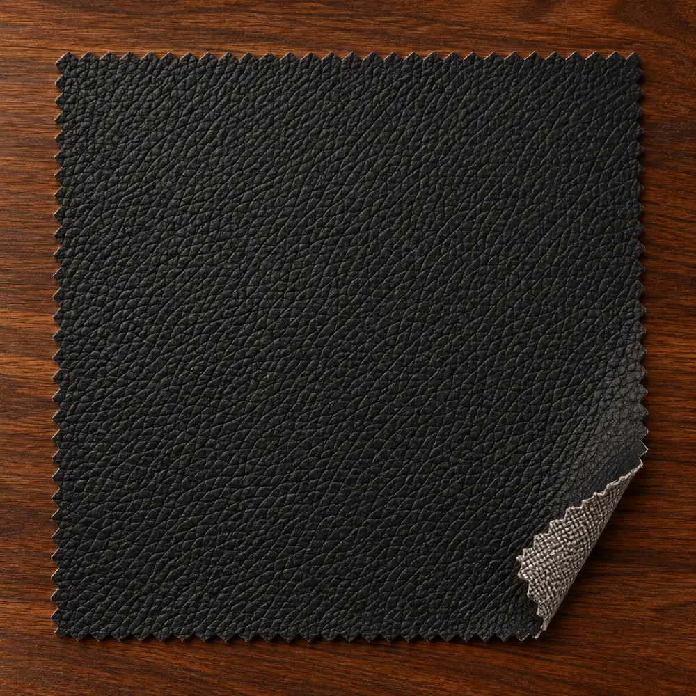 A black commercial vinyl swatch from the program specification