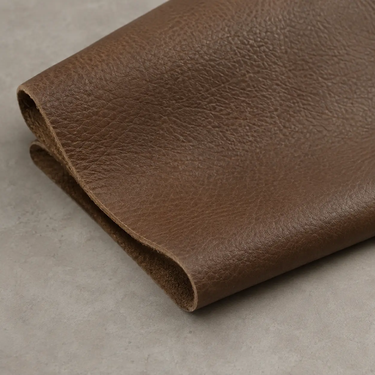A brown protected leather swatch