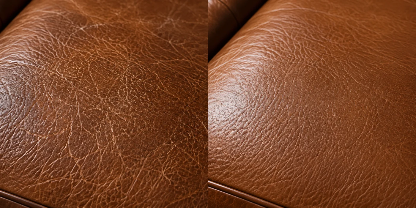 Uneven color after water, before and after