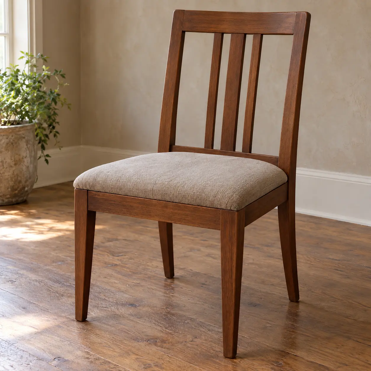 The same chair after refinishing