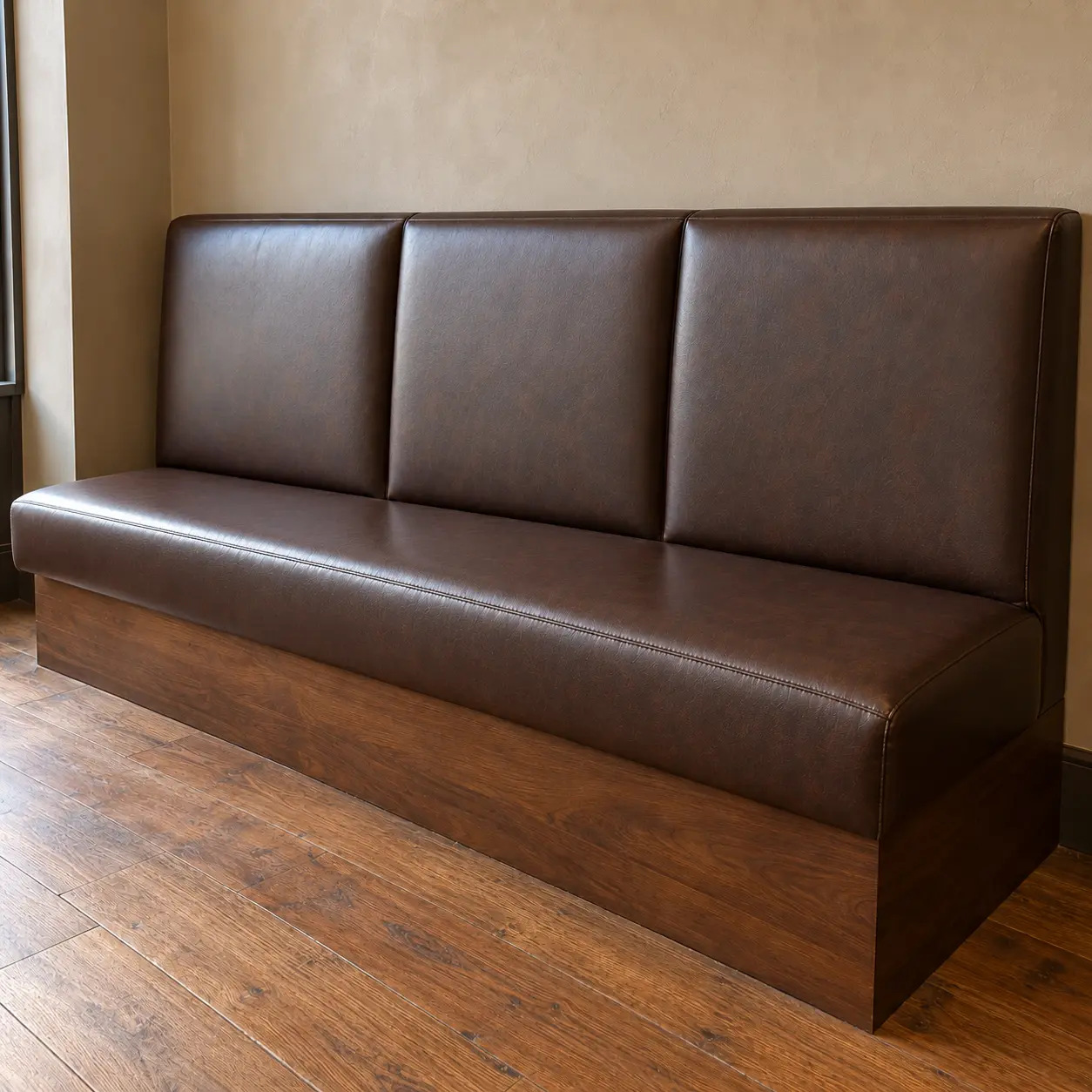 The same banquette after recovering